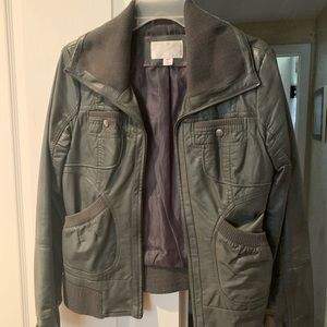 Faux leather jacket